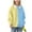 Sky Blue, variant on dazeni Girls Oversized Sweatshirts Lightweight Fleece Lined Patchwork Sweatshirts Fashion Color Block Crewneck Sweatshirt Loose Casual Pullover Sky Blue 7 Years