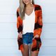 thumbnail image 1 of Puntoco Abrigo Mujer Impresión Manga Larga Casual Tops Blusa con Bolsillo Cárdigan Outwear Liquidación Puntoco Puntoco-1, 1 of 5