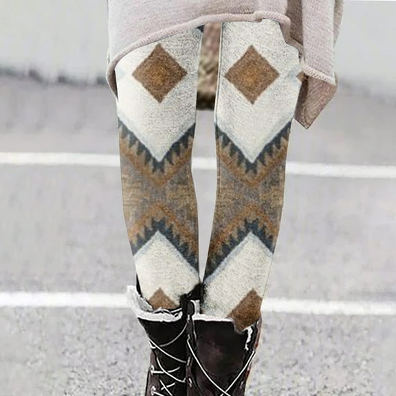 Spring Saving Clearance AXXD Leggings for Women Butt Lifting Leggings For High Waist Stretchy Warm Thermal Pants Elastic Pants