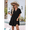 Black, variant on Short Sleeve V Neck Ruffle Hem Dress White S