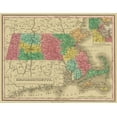 thumbnail image 2 of Finley 32x26 White Modern Wood Framed Museum Art Print Titled - Massachusetts - Finley 1831, 2 of 4