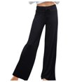 thumbnail image 1 of Women Casual Loose Solid Color Yoga Sport Long Pants Wide Leg Pants, 1 of 6