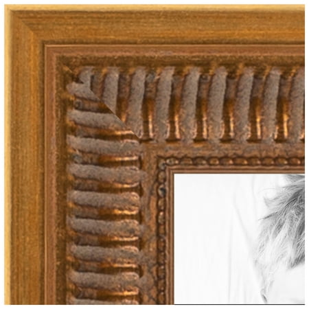 ArtToFrames 9x27 inch New Gold Picture Frame, Gold Wood Poster Frame (4998)