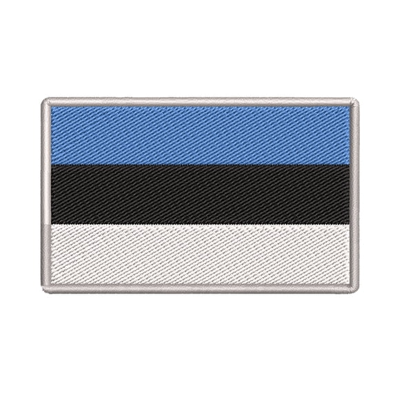 Estonia Flag Embroidered Iron-on Patch