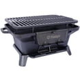 thumbnail image 3 of Small Charcoal Cast Iron Grill - Portable Outdoor Hibachi with Tabletop Skillet Function, 3 of 17