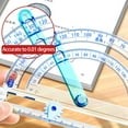 thumbnail image 3 of Multifunction 4 in 1 Protractor with Circle Drawing Tool Angles Measuring Ruler, 3 of 9