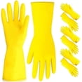thumbnail image 1 of 6 pares de vajilla de cocina resistente, con forro de goma, color amarillo, grande L JAMW Sencillez, 1 of 5