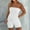 White, variant on Pyhlmscde Women's Strapless Tube Bodycon Romper Shorts Jumpsuit, Jumpsuits for Women, Strapless Bras for Women, Sleeveless Tops for Women