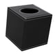 thumbnail image 2 of Elegante caja cuadrada de cuero sintético para pañuelos y toallas de papel, ideal para el hogar y la oficina. Negro, 2 of 9