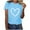Y_Sky Blue, variant on Summer Tops for Womens,Fashion Women Print Short Sleeve T-shirt Graphic Tops Sky Blue, M