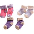 thumbnail image 6 of Lian LifeStyle Soft, Fantastic, Adorable And Children's 6 Pairs Wool Crew Socks Love Hearts Boy 1Y-3Y Random Color, 6 of 8