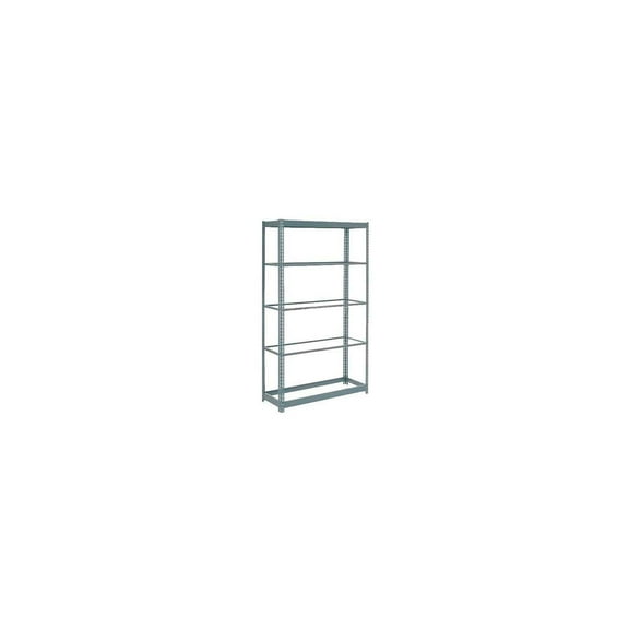 Global Industrial Heavy Duty Shelving 48"W x 12"D x 84"H With 5 Shelves, No Deck, Gray