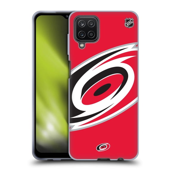 Head Case Designs Officially Licensed NHL Carolina Hurricanes Oversized Soft Gel Case Compatible with Samsung Galaxy A12 (2020)
