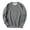 Gray, variant on Leidass Mens Oversized Crewneck Fleece Sweatshirt Long Sleeve Pullover Fall Winter Casual Work Top Black L