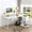 White, variant on Fnova 55" Desk with Drawer, Modern Reversible L Shaped Table, Corner Computer Desk with Storage Shelves and Monitor Stand for Home Office