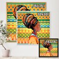 thumbnail image 4 of Designart 'African American Woman Portrait with Turban III' Modern Framed Canvas Wall Art Print, 4 of 5