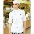 thumbnail image 2 of Dennys Womens Lightweight Short Sleeve Chefs Jacket / Chefswear, 2 of 4