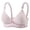 Gray, variant on Women's Gingham Print Wireless Thin Cup Bras Adjustable Slim Straps Breathable Side Support Lift Comfort Shaping Bralettes