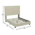 thumbnail image 6 of Flash Furniture Quinn Stitched Upholstered Platform Bed, Beige, Full, 6 of 12