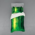 thumbnail image 2 of Ambesonne Green Bedding Set 4 Pcs, Springtime Forest, Queen, Green, 2 of 3
