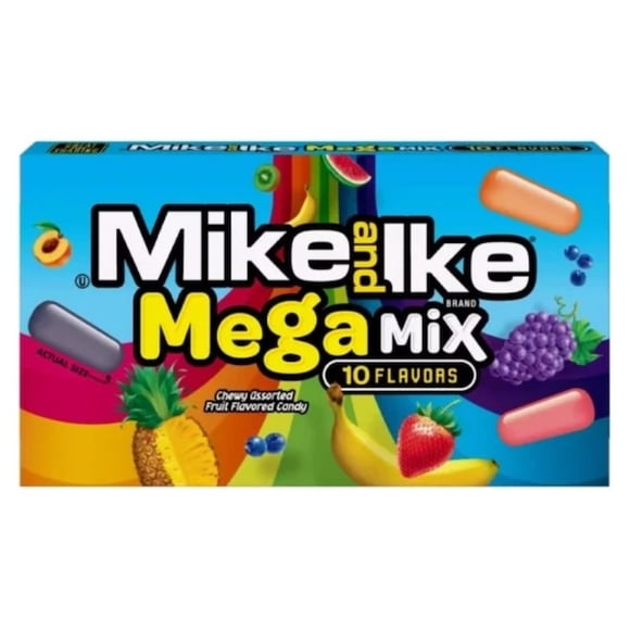 Mike and Ike Mega Mix Boîte Cinéma 120 g