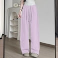 thumbnail image 2 of Kaemgyyd Wide Leg Sweat Pants for Womens High Waisted Baggy Sweatpants Casual Drawstring Workout Pants with Pockets S-Xl, 2 of 7