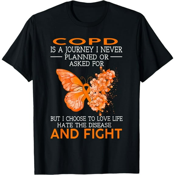 COPD Is A Journey I Never Planned, Butterfly T-Shirt mens t hirt men，black，women，misfits，journey ，boys