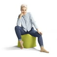 thumbnail image 2 of Gouchee Home Cube Brava Lime Pouf Ottoman – Water-Repellent Cube Bean Bag Footstool with Polystyrene Beads, Lightweight & Portable for Living Room or Dorm, 2 of 8