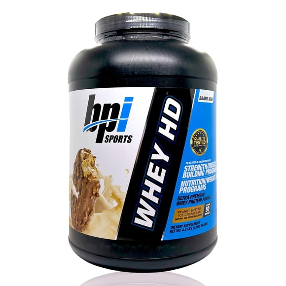 Whey HD Peanut Butter Ice Cream Bar 4.1 Lbs 50 serv BPI Sports BPI Sports BPIWHEYHDPEANUTBUTTER