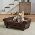 thumbnail image 1 of Enchanted Home Pet Canapé Ultra Peluche Cleo pour Animaux Marron, 1 of 6