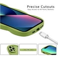 thumbnail image 6 of for iPhone 13 Pro Max Case 6.7 Inch Curly Wave Frame Phone Case Cute Design Color Aesthetic Phone Case Soft TPU Shockproof Protective Bumper Case Cover for Girls, Green, 6 of 7