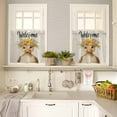 thumbnail image 4 of Duck Kitchen Curtains Valances and Tiers Set of 3 Welcome Tier Curtains and Valance Rod Pocket Valance Curtains Set for Kitchen Bathroom Small Windows 27.5"W x 36"L (Pack of 3), 4 of 8