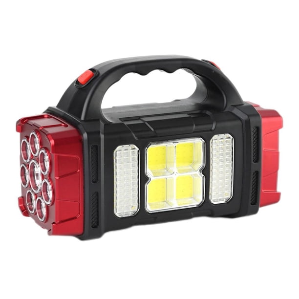 Escalada Reflectores USB para exteriores 4 modos de fuente de luz Luces laterales COB solares (rojo grande)