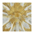 thumbnail image 4 of Acheng Gold Flower Art Nouveau Art Deco Square Tablecloth 100% Polyester Fiber 52*52, 4 of 8
