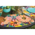 thumbnail image 2 of Wipe-Clean Reversible Wedge Shaped Placemats, Bold Blooms, Set of 2, Made in The USA, 2 of 2