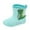 Green, variant on Yuncity Kids Rain Boots Boys Girls Children Cute Cartoon Fashion Waterproof Non- Soft Bottom Fashion Boots Footwear Green 5.5-6 Years