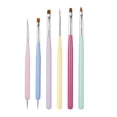 thumbnail image 2 of 6 Unids / set Nail Art Drawing Brush Herramienta de Colcomx Plumas de pincel para uñas, 2 of 8