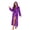 Violet, variant on Womens Fleece Hooded Robe, Full Length Soft Thick Plush Bathrobe,(Violet,S-M)