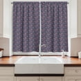 thumbnail image 2 of Ambesonne Flower Kitchen Curtains, Blossoming Flowers Bouquet, 55"x39", Multicolor, 2 of 3