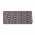 thumbnail image 1 of Traditional Computer Mouse Pad, Damask Style Grey Motifs with Little Dots and Curly Leaves Vintage Art, Rectangle Non-Slip Rubber Mousepad X-Large, 35" x 15", Mauve Charcoal Grey, by Ambesonne, 1 of 2