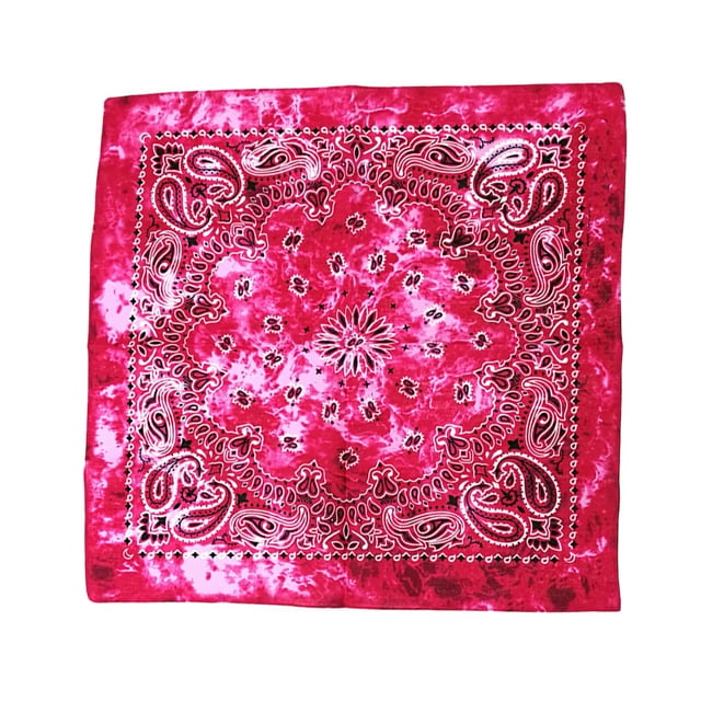 Qarigey Pañuelo flexible hecho a mano, pañuelo para la cabeza, artesanía DIY, anacardo en forma cuadrada, moda, pañuelos de hip-hop, viaje Ropa, zapatos y accesorios Miscelánea Rosa Qarigey AP009942-06