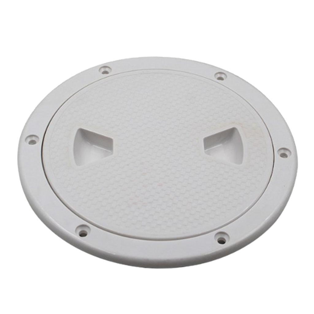 6" Boat Deck Cover Marine Inspection Hatch Deck Plate Access&Lid Round Non-Slip 