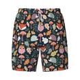 thumbnail image 4 of Lsque Mens Swim Trunks Autumn Forest Pattern - Bathing Suit Compression Liner - Beach Swim Shorts Swimwear - (S-3XL) - Stretch Quick Dry -Medium, 4 of 9