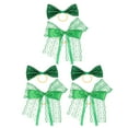 thumbnail image 1 of 6pcs St. Patrick's Day Wine Bottle Decors Mini Bow Ties Party Scene Layout Props, 1 of 6