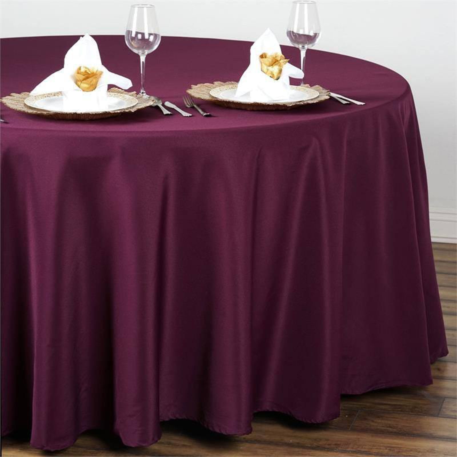 Efavormart 108" Wholesale Round Tablecloth Polyester Round Table Linens