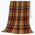 thumbnail image 2 of Classic Autumn Plaid Farmhouse Living Room Festive, Festive autumn celebration Scene, Warm Flannel Blanket for Ranch House and Living Room, Art Lovers autumn celebration Gift, Festive Home Decor, 2 of 9