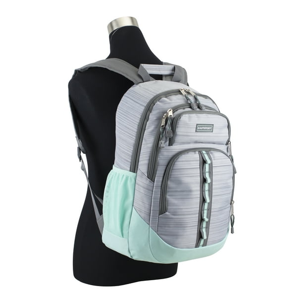 ★MAINBOOTH★Run-up Sporty Backpack(LIGHT GRAY)★正規品/人気 Eastsport Unisex Rally Sport Backpack, Stripe Light Grey