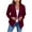 Wine, variant on sovlvnd Summer Clearance Women's Over Size Loose Suit Open Front Cardigan Fitted Jacket Casual Office Cropped Solid Blazers Coat Tops