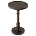 thumbnail image 1 of Open Box COZAYH Pedestal End Table with Tray Top - Drink Table for Indoor Use, 1 of 11