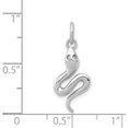 thumbnail image 4 of 14k White Gold Solid Polished Snake Charm - 21mm, 4 of 6